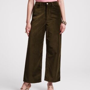 Ace Velvet Pant - Olive